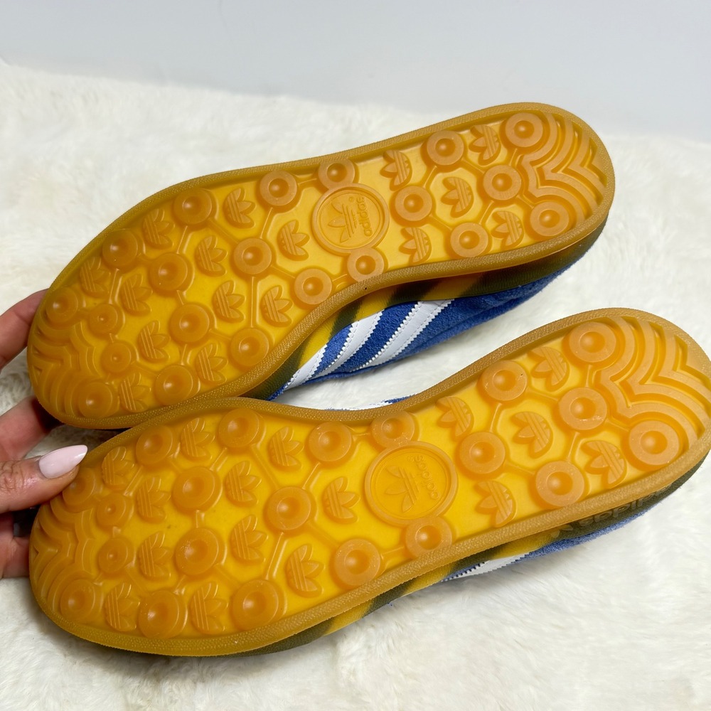 NEW Adidas Gazelle Indoor "Blue Fusion Gum" Sneakers HQ8717 Women's Size 8 - Picture 11 of 14